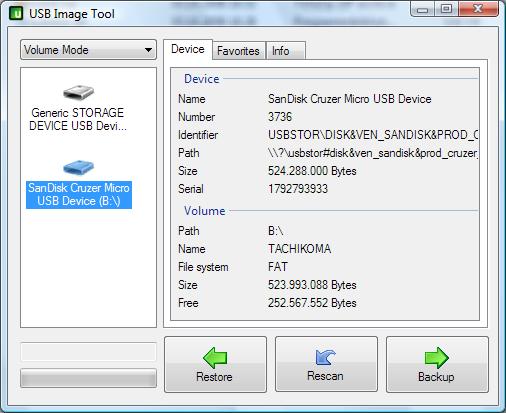 USB Image Tool 1.82 Usbit01